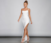 Fatima Sequin Cowl Neck Bodycon Formal Dress